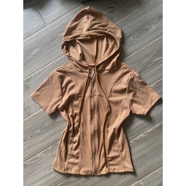 áo hoodie croptop ôm body siêu hot