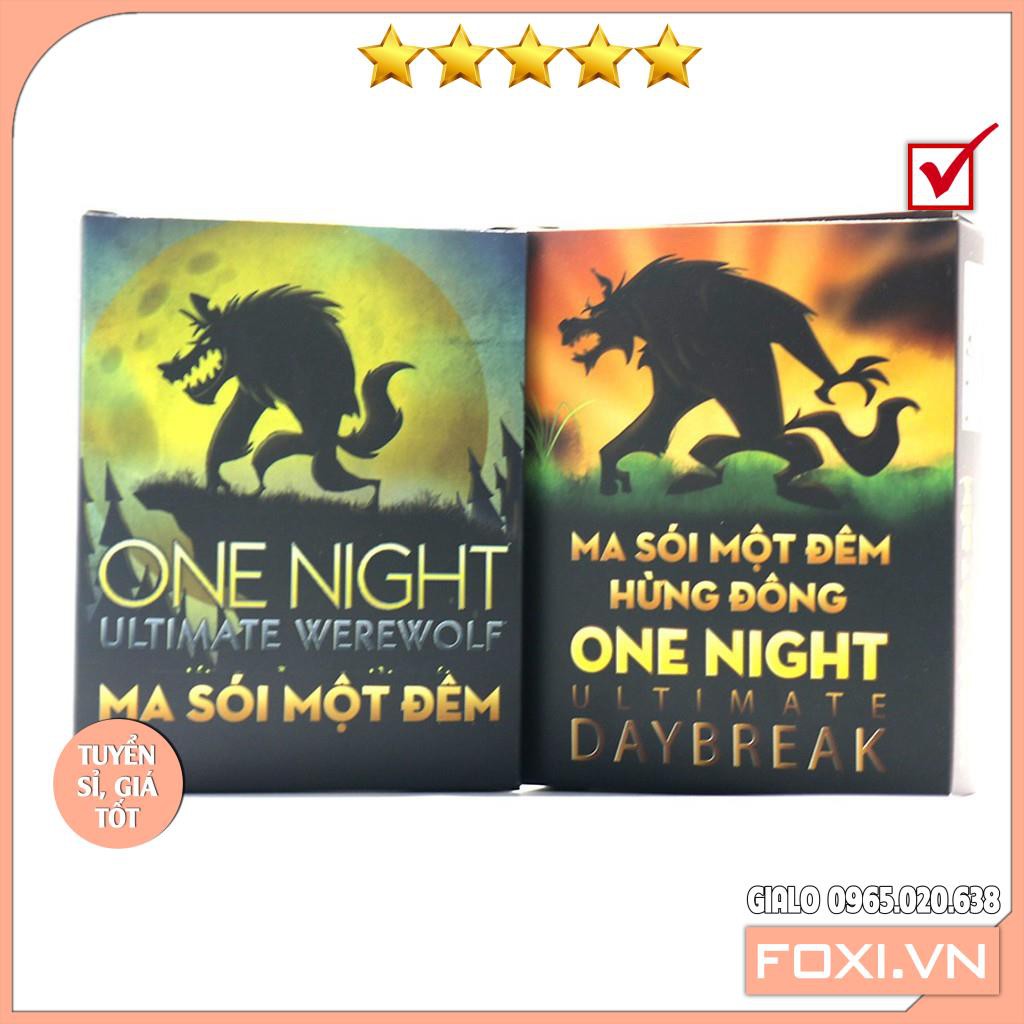 Combo Bài Ma Sói One Night+Day Break-Phiên bản Việt Hóa-Board Game Cao Cấp-Trò chơi trí tuệ