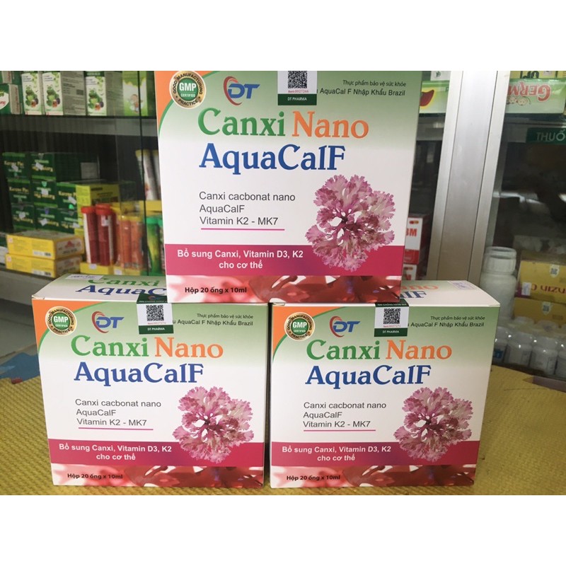 ✅(CHÍNH HÃNG) Canxi Nano AquaCalF - canxi nano cho trẻ em dạng ống nước