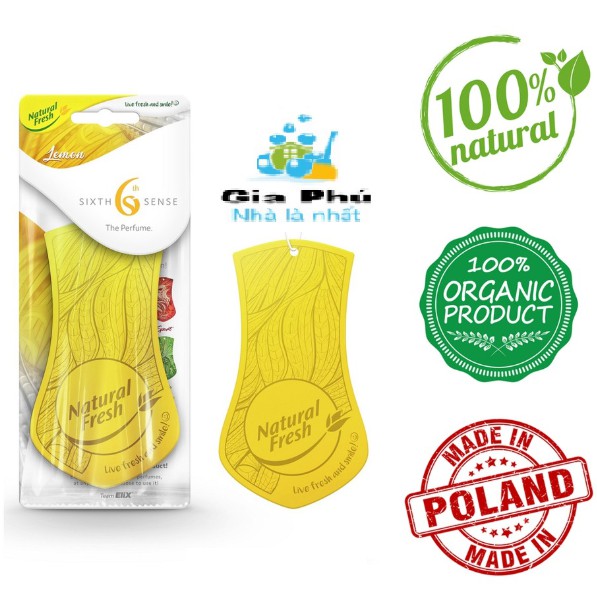 Miếng thơm treo tủ quần áo, ô tô cao cấp Natural Fresh
