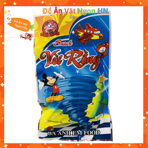 Combo 5 Gói Snack Vòi Rồng Đồ Ăn Vặt Cay Ngon Giá Rẻ Cổng Trường