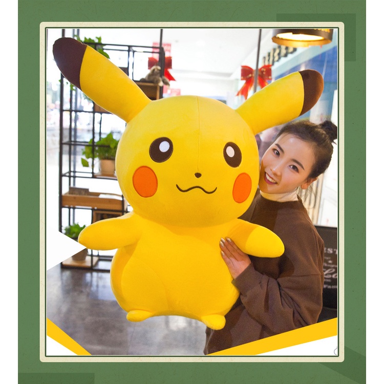 Gấu bông teddy bear Pikachu, thú nhồi bông cao cấp hình pikachu nhiều size Quà tặng lễ hội sinh nhật
