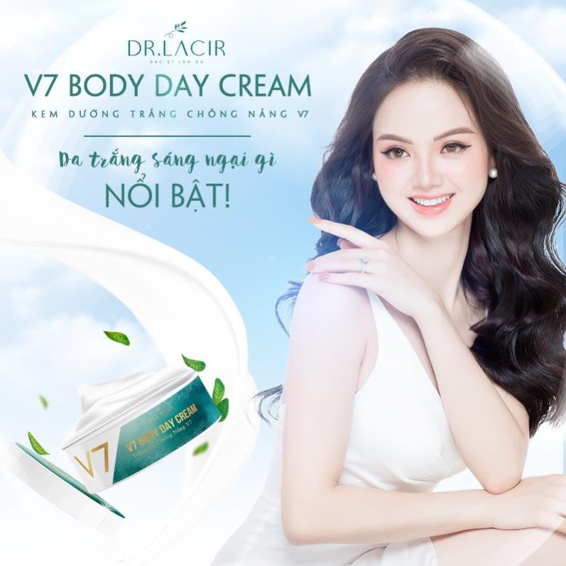 Kem chống nắng dưỡng trắng da body Dr.Lacir V7 Day Cream 180ml LM19
