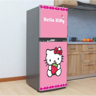 Decal trang trí tủ lạnh mẫu hello kitty 3