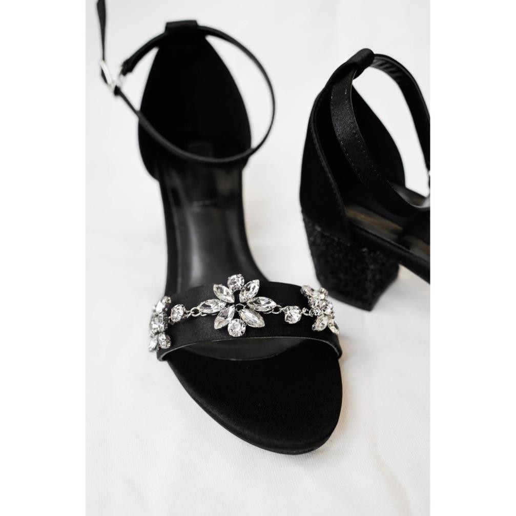 Giày cao gót Flower Midnight Heels 5cm [Sale]
