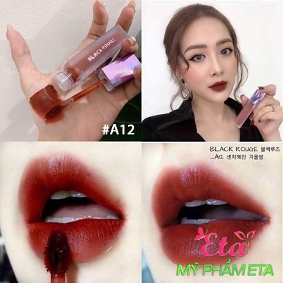 Son kem lì Black ROUGE Air Fit Velvet Tint siêu mịn siêu lì các màu hot hit A05- A06- A12- A22