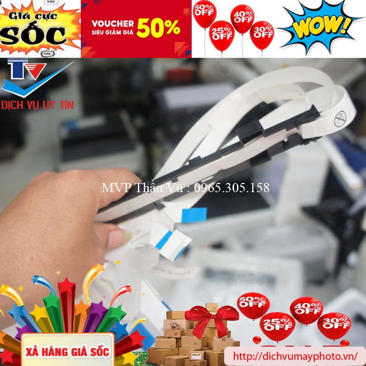 Bộ cáp đầu in máy in màu Epson 1390 1430 1400