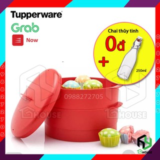 Xửng hấp Tupperware Steam It 2 Tầng - Nhựa Nguyên Sinh an toàn cho sức khỏe - Chịu nhiệt