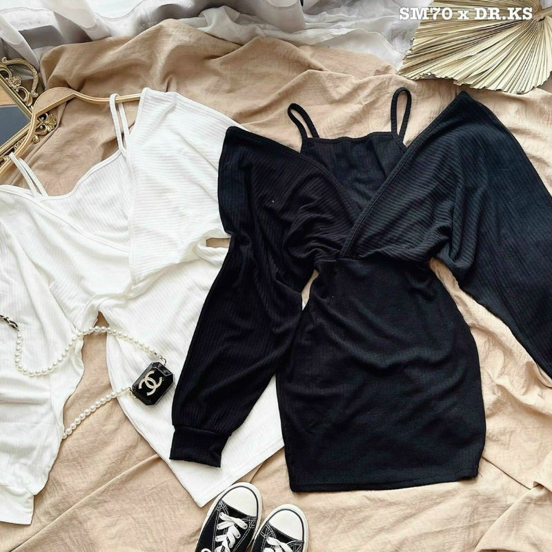 ĐẦM YẾM LIỀN VÁY GÂN BO ÔM XINH ĐEPH