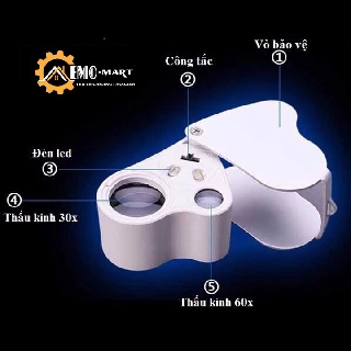 Kính lúp cầm tay mini v2 💥 bh 1 đổi 1- 30 ngày 💥 độ phóng đại 30x- 60x