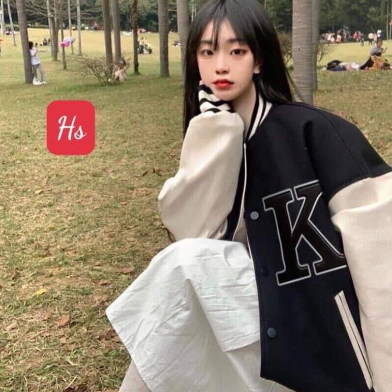 Áo khoác chữ K thêu nổi HS