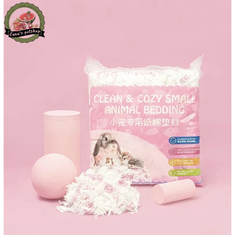 Giấy lót chuồng cho hamster. Giấy lót chuồng clean &amp; cozy 450g