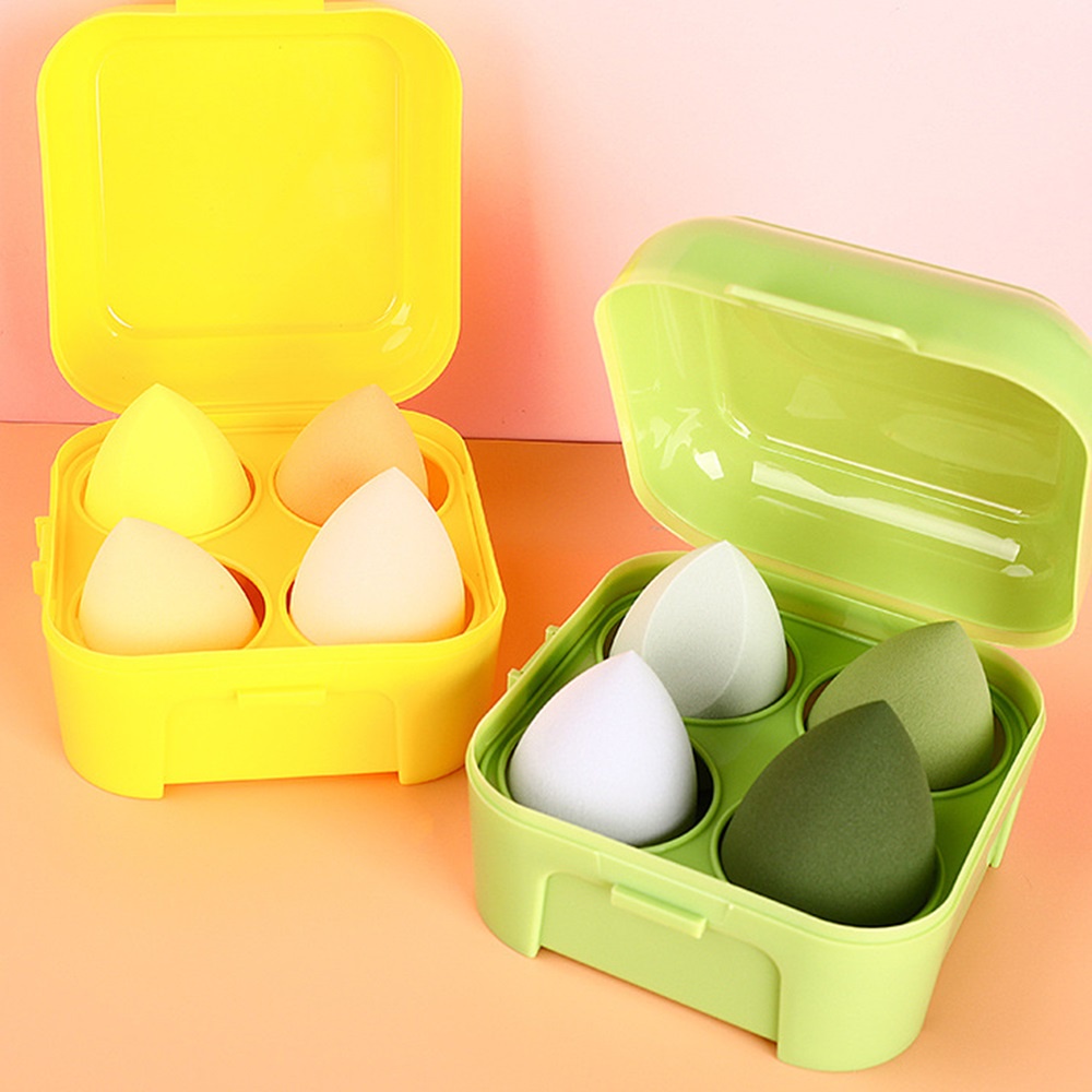 Set 4 mút tán trang điểm có thể sử dụng khô và ướt mềm mại