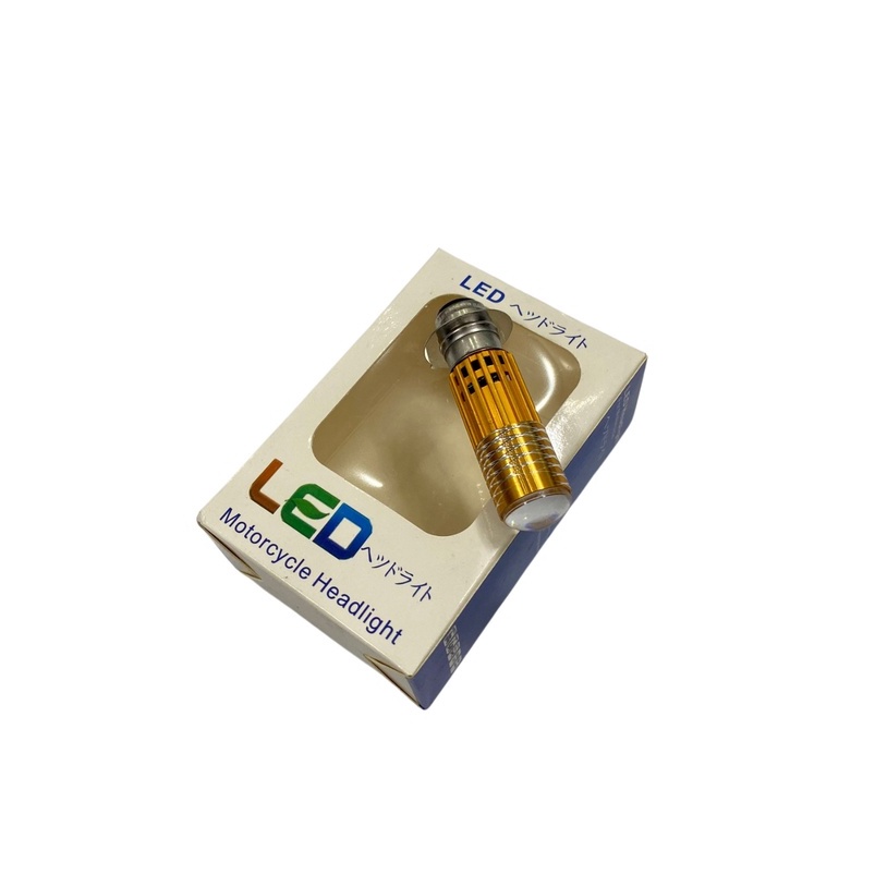 Đèn Led xe máy - Pha Bi Cầu 2 Màu Trắng - Vàng Chân M5 - H4 Lắp cho Oto và Xe máy Mẫu !