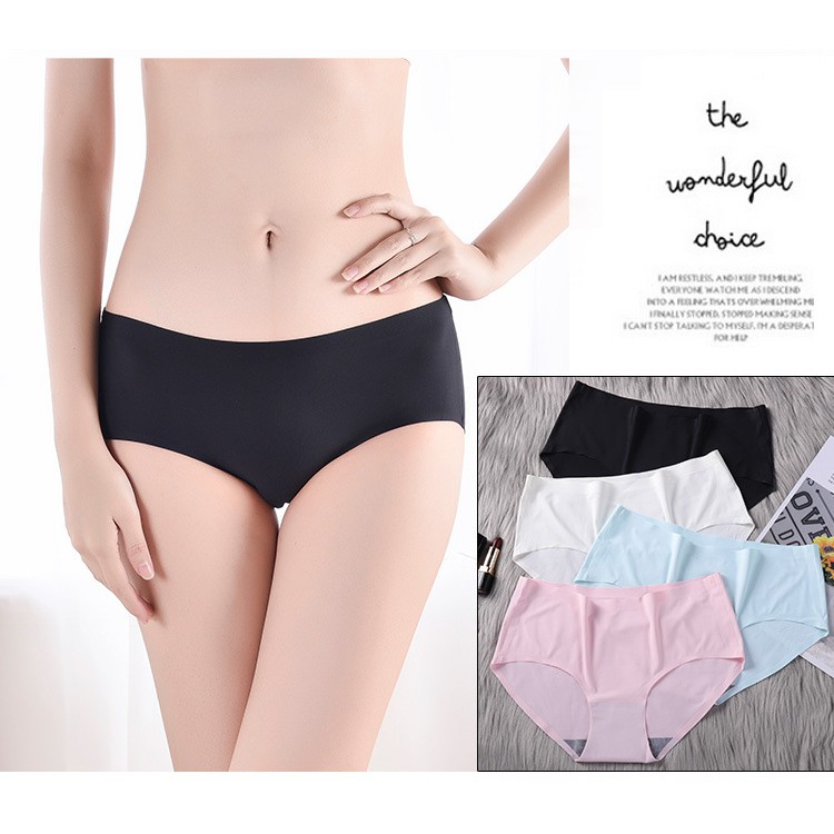 Quần Lót Lụa Không Đường May Thời Trang Cho Nữ Size M-Xxl