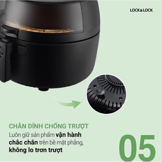 [LOCK&LOCK]NỒI CHIÊN KHÔNG DẦU 6.5L-EJF286BLK