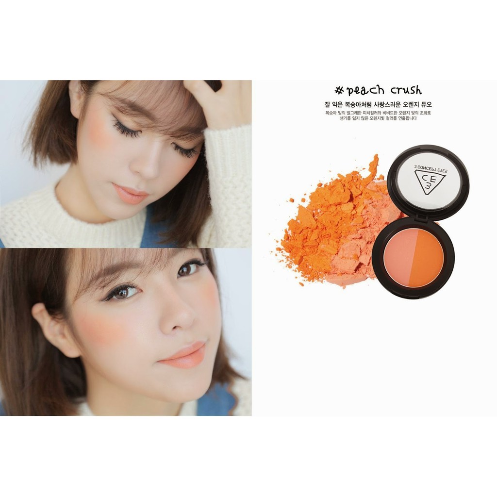 Phấn Má Hồng 2 Màu 3CE Duo Color Face Blush