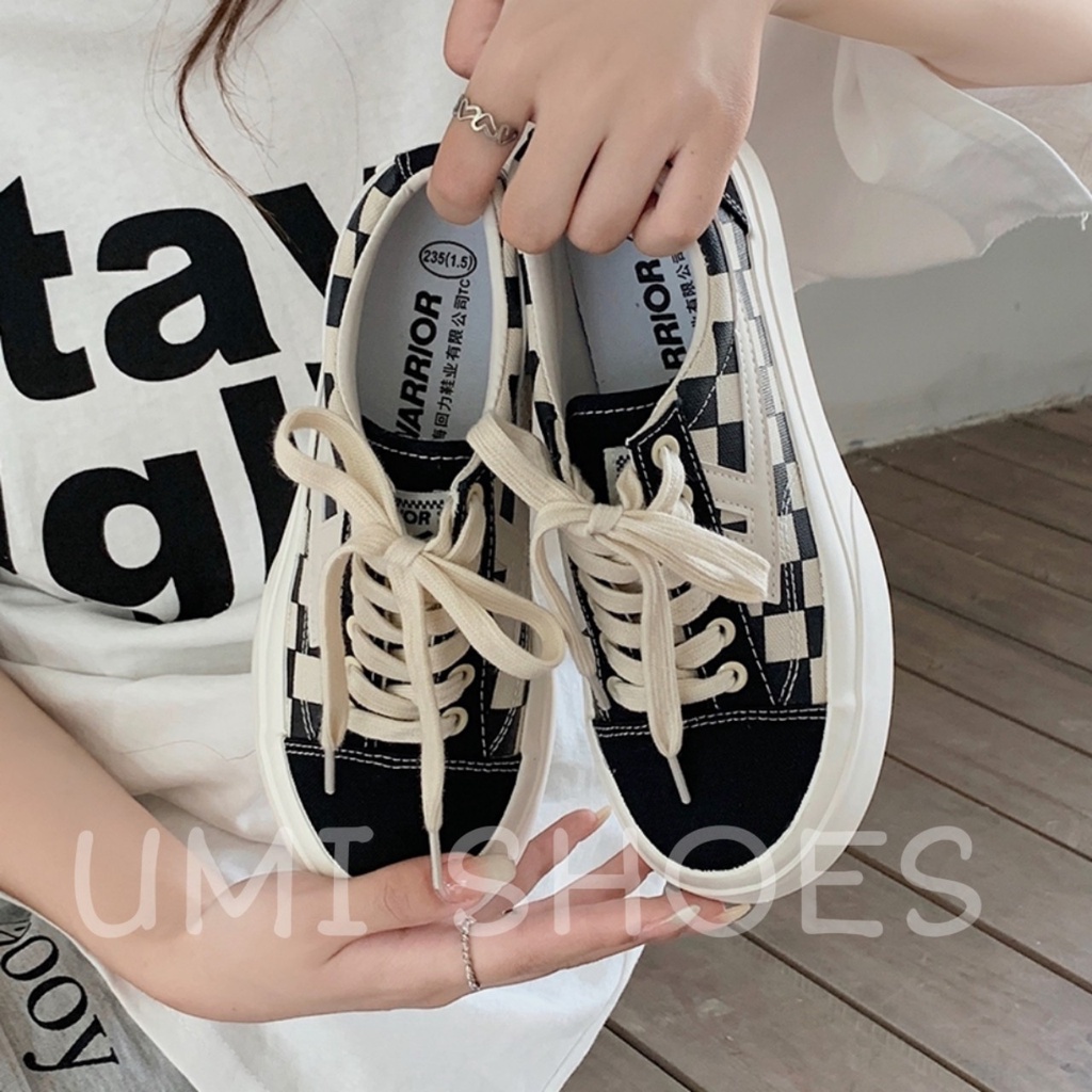 Giày thể thao nữ đế bằng bánh mì basic độn đế vải canvas bata mới hot phong cách retro ulzzang đẹp cá tính đẹp