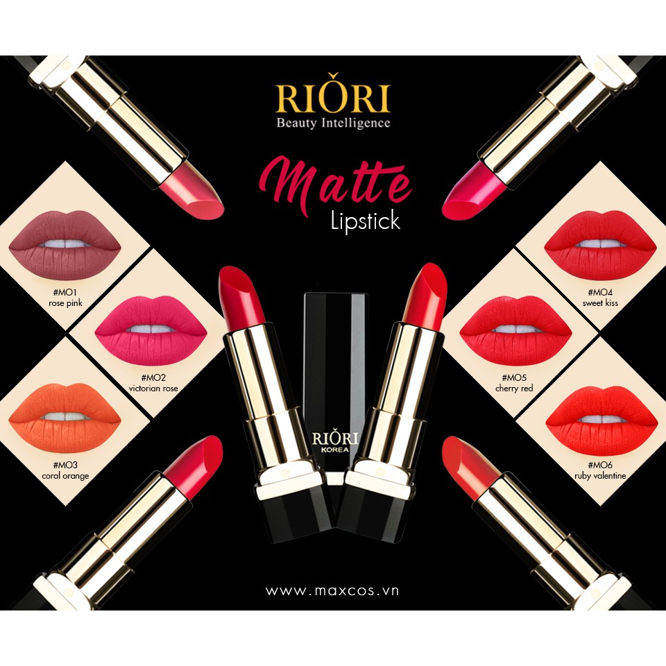 Son Lì Riori Matte Lipstick 6 Màu | BigBuy360 - bigbuy360.vn