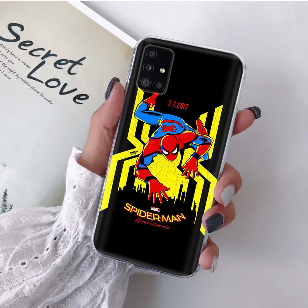 Ốp Điện Thoại Trong Suốt Họa Tiết Spiderman Cho Motorola Moto G4 G5 Plus G5S G6 Z3 Play Tb115