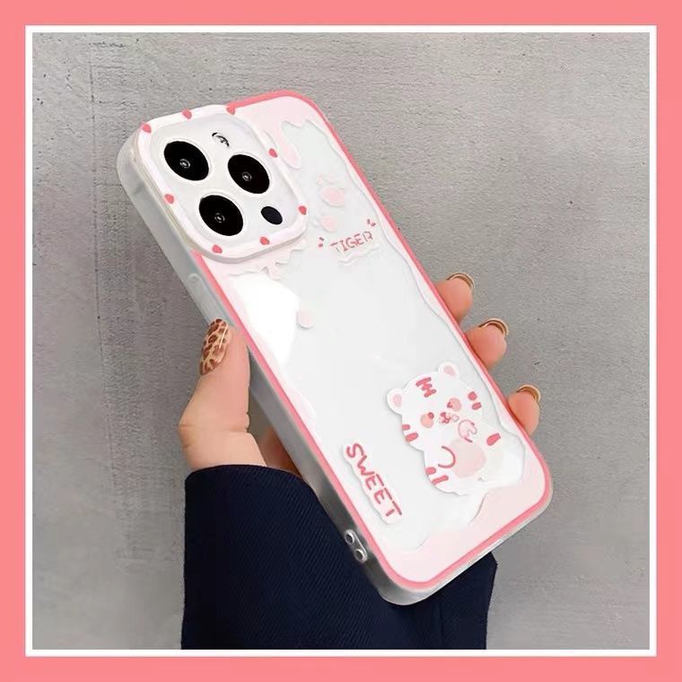 Ốp Điện Thoại TPU Mềm In Hình Chú Hổ Dễ Thương Cho Iphone 13 12 Mini 11 Pro X XR XS Max SE 2020 6 6S 7 8 Plus