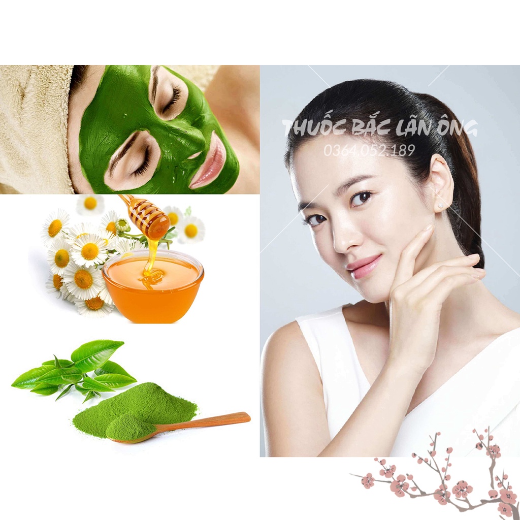 Bột dưỡng da mờ thâm (Bột hữu cơ, mask tự nhiên, giảm thâm nám, chống lão hóa, cấp ẩm)- Thuốc Bắc Lãn Ông