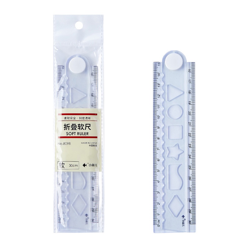 Thước Kẻ Trong Suốt Có Thể Gấp Gọn Đơn Giản 30cm