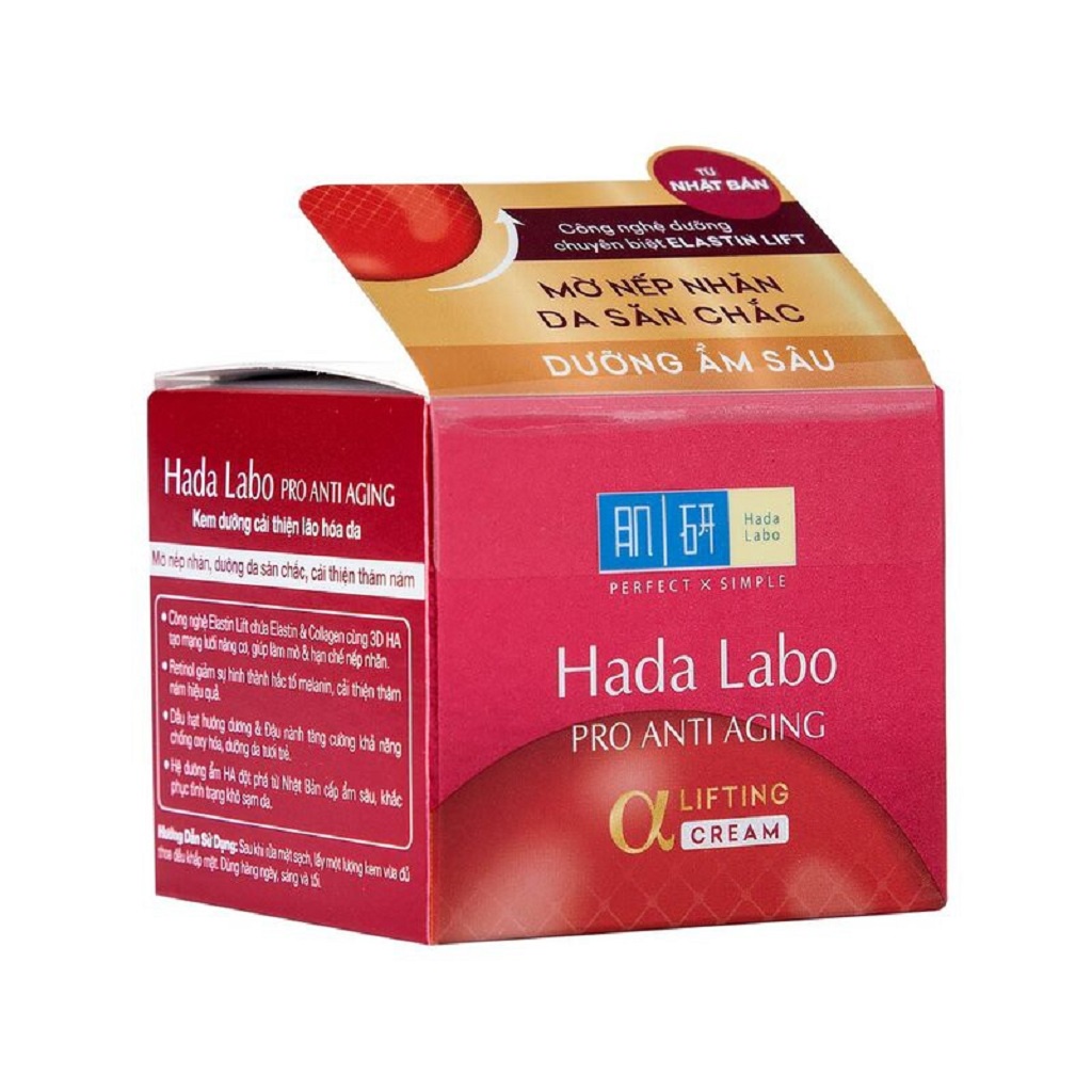 Kem dưỡng chuyên biệt chống lão hóa Hada Labo Pro Anti Aging Cream 50g