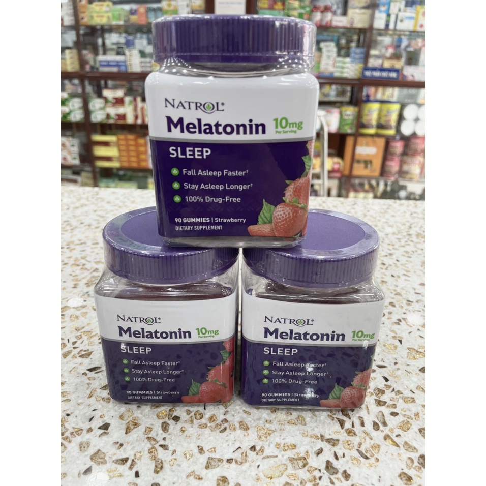 Kẹo ngủ Natrol Melatonin Gummies 10MG 90 viên hỗ trợ giấc ngủ