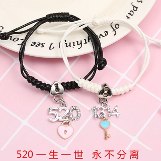 Cặp Vòng Tay Cặp Hình Ổ Khóa Và Chìa Khóa Tình Yêu Cho Nam Nữ