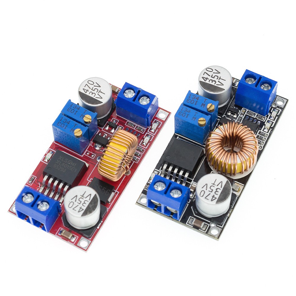 Mô Đun Hạ Áp Sạc Pin Lithium Từ 5A DC Sang DC CC CV Có Đèn Led XL4015 E1
