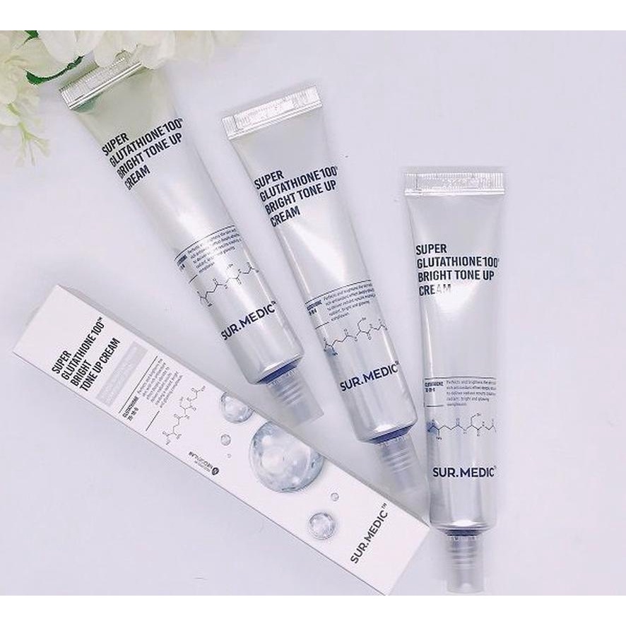 Kem Dưỡng Nâng Tông & Trắng Da Sur.Medic Super Glutathione 100™ Bright Tone Up Cream 40ml