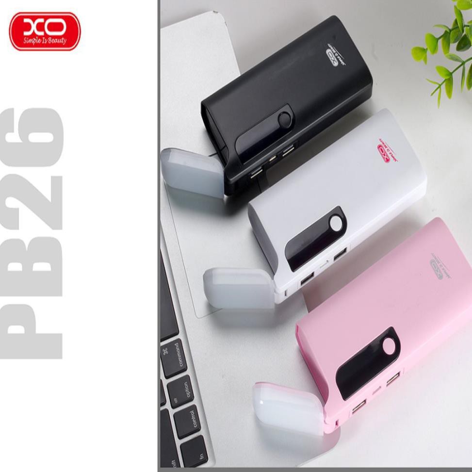 Pin sạc dự phòng 15.000 mAh Kèm đèn Led XO-PB26 - Hàng chính hãng