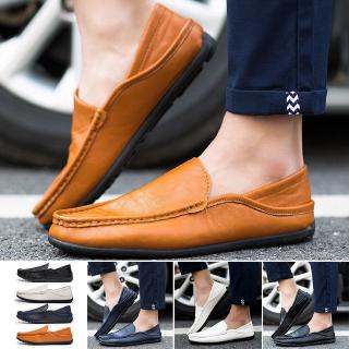 Giày lười chất liệu da cho nam