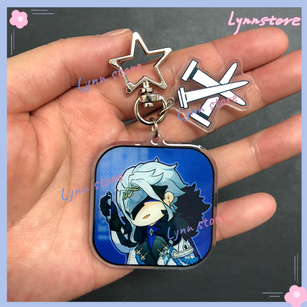 Móc Khóa Acrylic Hình Ngôi Sao Knave Arlecchino Genshin Va Chạm Fatui Knave