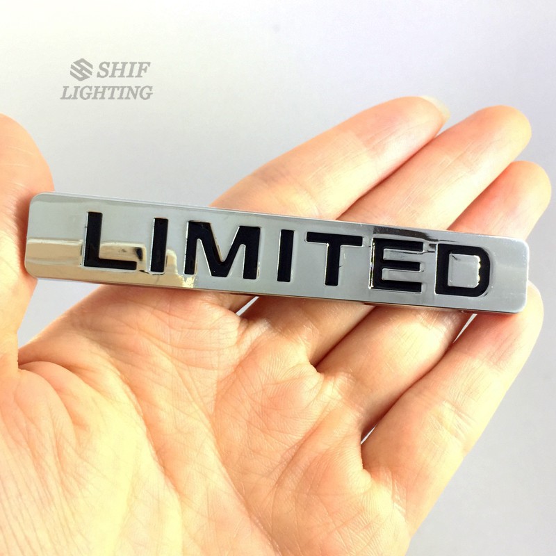 Miếng dán logo chữ Limited Edition trang trí xe hơi