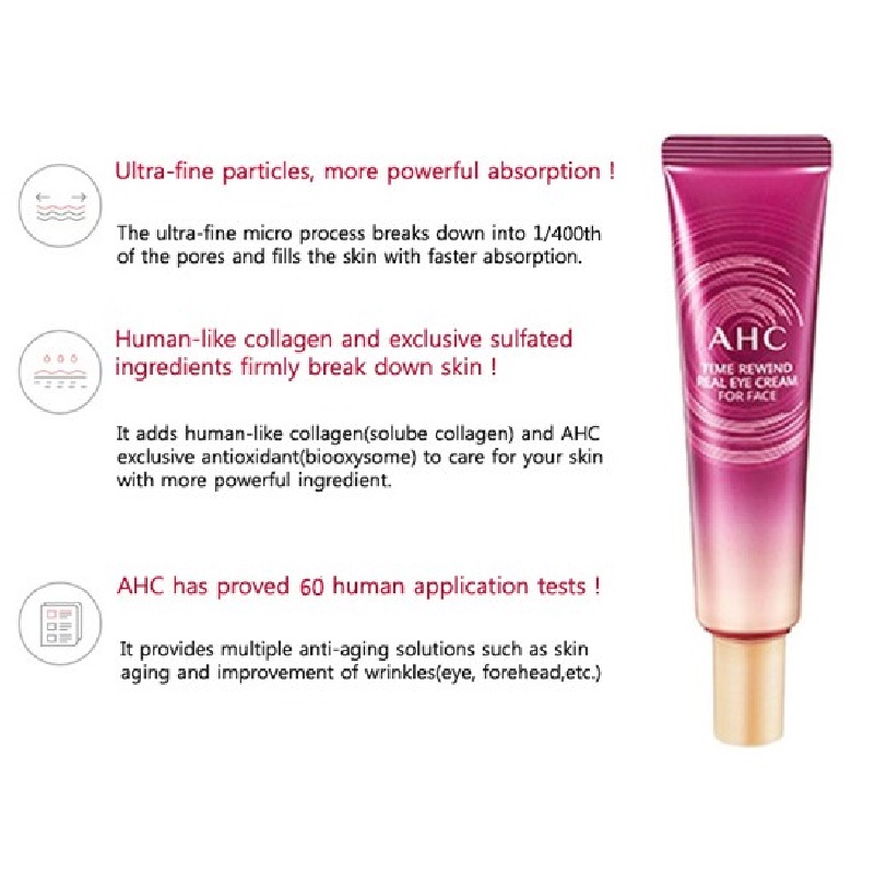 Kem Chống Nhăn và giảm Thâm Quầng Mắt AHC ULTIMATE REAL EYE CREAM | BigBuy360 - bigbuy360.vn