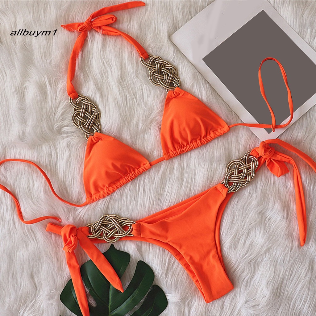 Bộ bikini hai mảnh màu sắc thời trang quyến rũ cho nữ