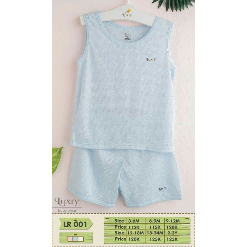 Bộ ba lỗ Luxry sợi tre thông hơi