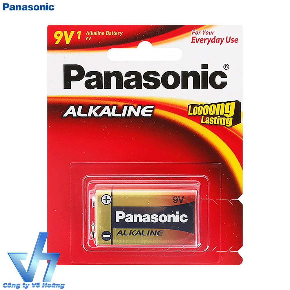 Pin vuông 9V Alkaline Panasonic (Gold)