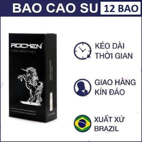 Bao cao su Gai Rocmen [CHÍNH HÃNG 100% - 12BAO] Bao cao su cho bạn lên đến đỉnh nhanh với công nghệ Brazil mới nhất