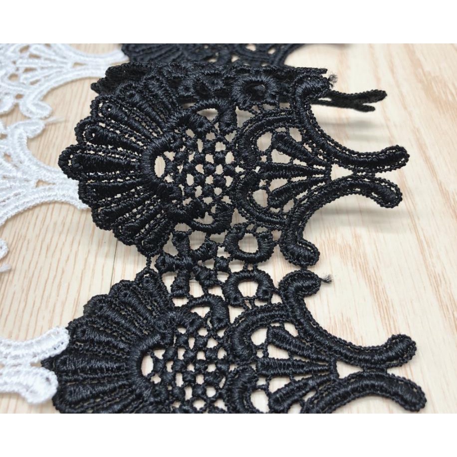 Cuộn Dây Ren Polyester Hòa Tan Trong Nước Dài 1 Yard Dùng Trang Trí Tiệc Cưới DIY