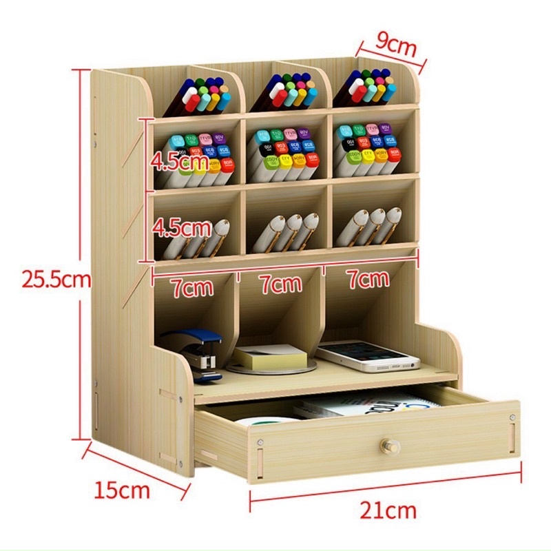 Hộp đựng bút, kệ đựng đồ văn phòng phẩm đa năng để bàn