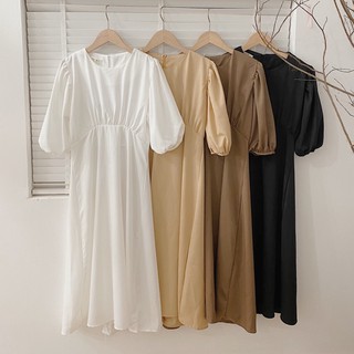 VÁY SUÔNG RÃ NGỰC TAY BỒNG BASIC