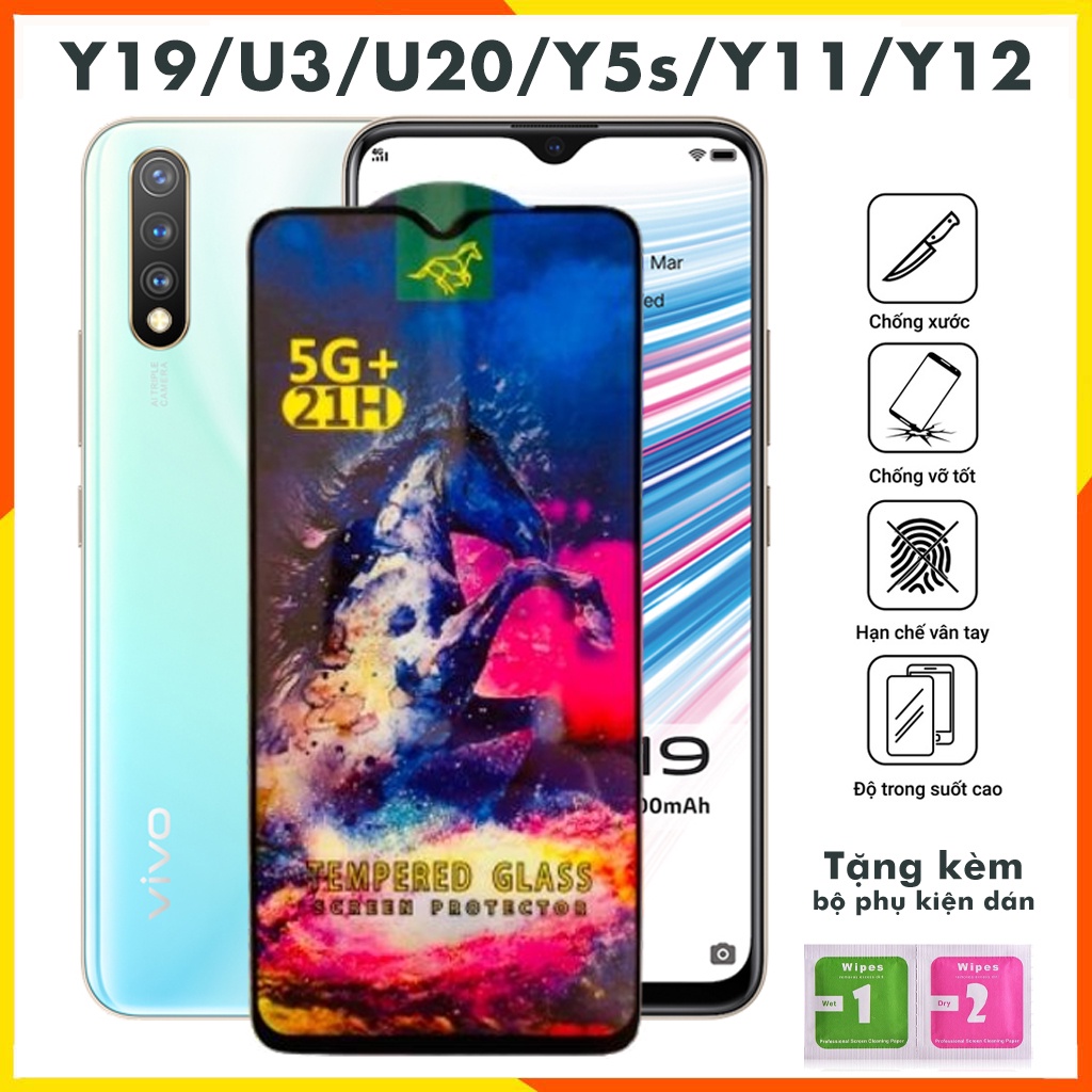Cường Lực Vivo Y19 U3 U20 Y5s v23 v21 u10 y33s y21 y12s y20 y51 y53s y16 y1 y72 5g y11 v15 y50 y19 y91 kính [OG]