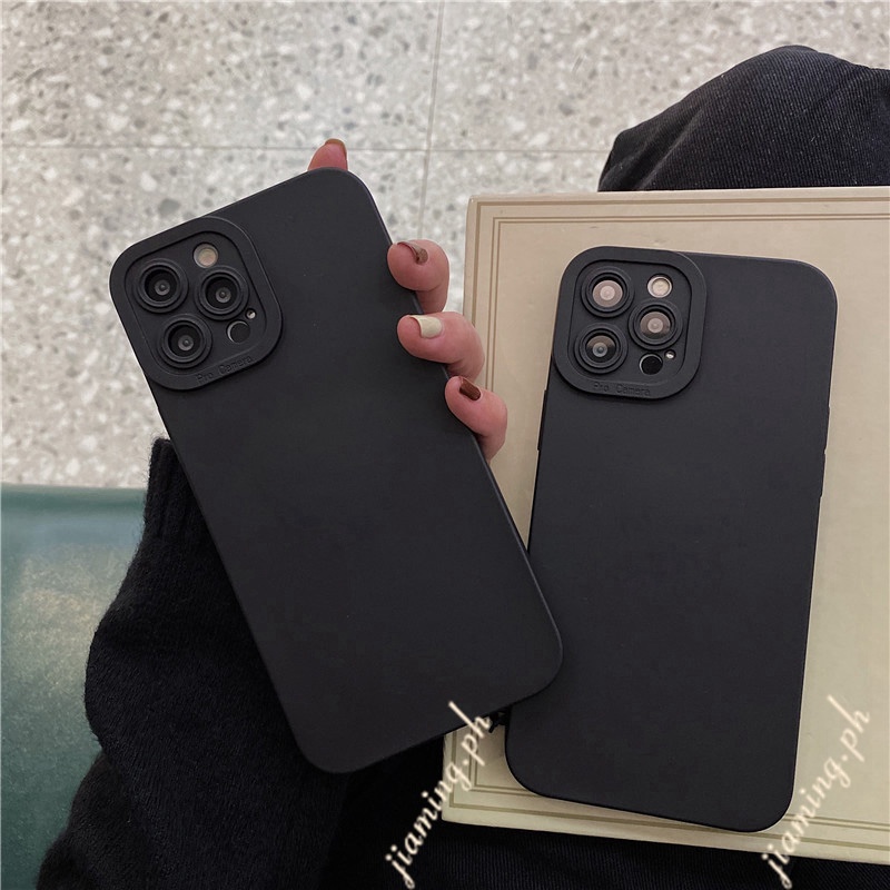 Ốp Điện Thoại Silicone Mềm Màu Đen Cho Realme C35 C31 C25S C25Y C25 C21Y C21 C20 C17 C15 C12 C11 9i 9 8 8i 6i 5i 5S 5 C3 Pro Plus