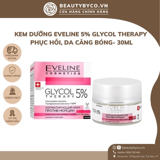 Kem dưỡng Eveline Glycol Therapy 5% Anti Wrinkle Correcting Cream trẻ hoá & phục hồi da