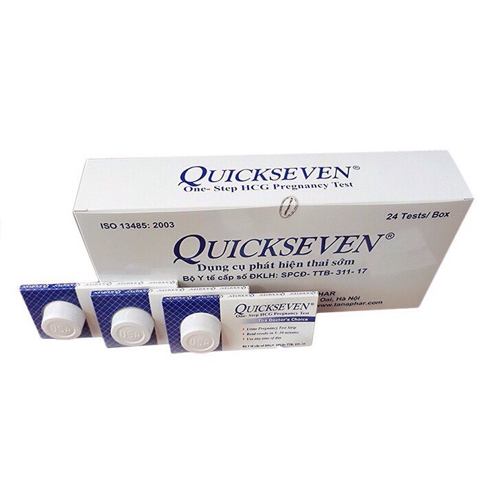 Que thử thai Quickseven (Hộp 24 Que)