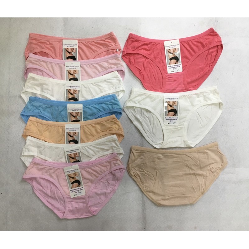10 Quần lót nữ vải cotton phối gấm (5340) HT hiệu Thịnh Phát. CT