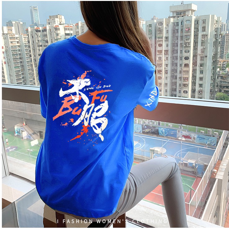 Áo thun nữ thun cotton thái dày dặn form rộng